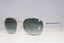 GUCCI 1990 Vintage Mens Designer Sunglasses Silver Oval GG 1624 YB7 15841