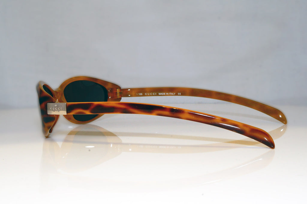 GUCCI Mens Unisex Vintage Designer Sunglasses Brown Rectangle GG 1187 E4P 17343