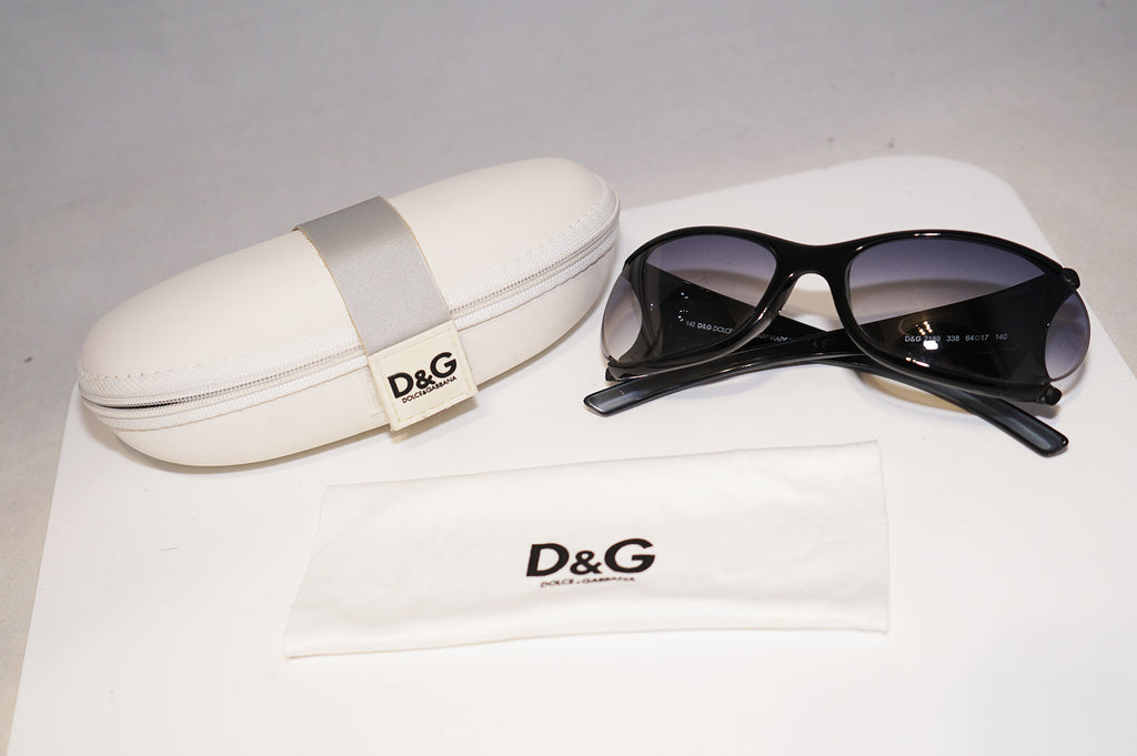 DOLCE & GABBANA Mens Unisex Designer Sunglasses Black Wrap D&G 2189 338 15840