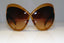 TOM FORD Womens Oversized Designer Sunglasses Brown Ski FT 0219 45F 17114