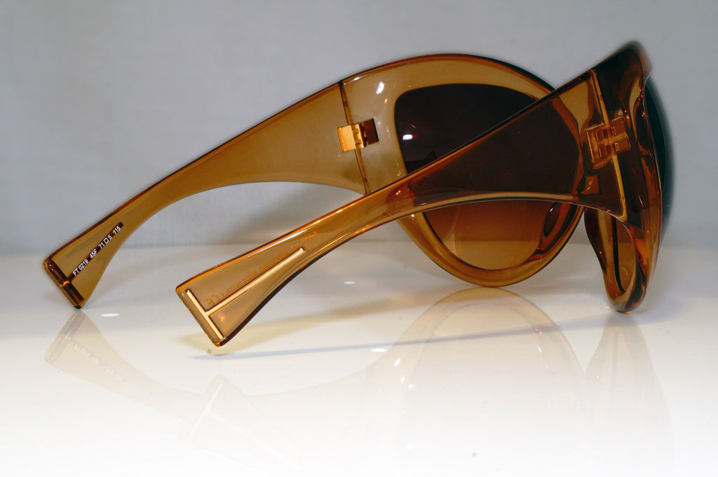 TOM FORD Womens Oversized Designer Sunglasses Brown Ski FT 0219 45F 17114