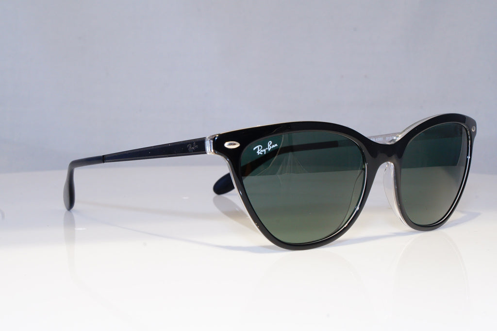 RAY-BAN Womens Designer Sunglasses Black Cat Eye RB 4380 210/71 19780