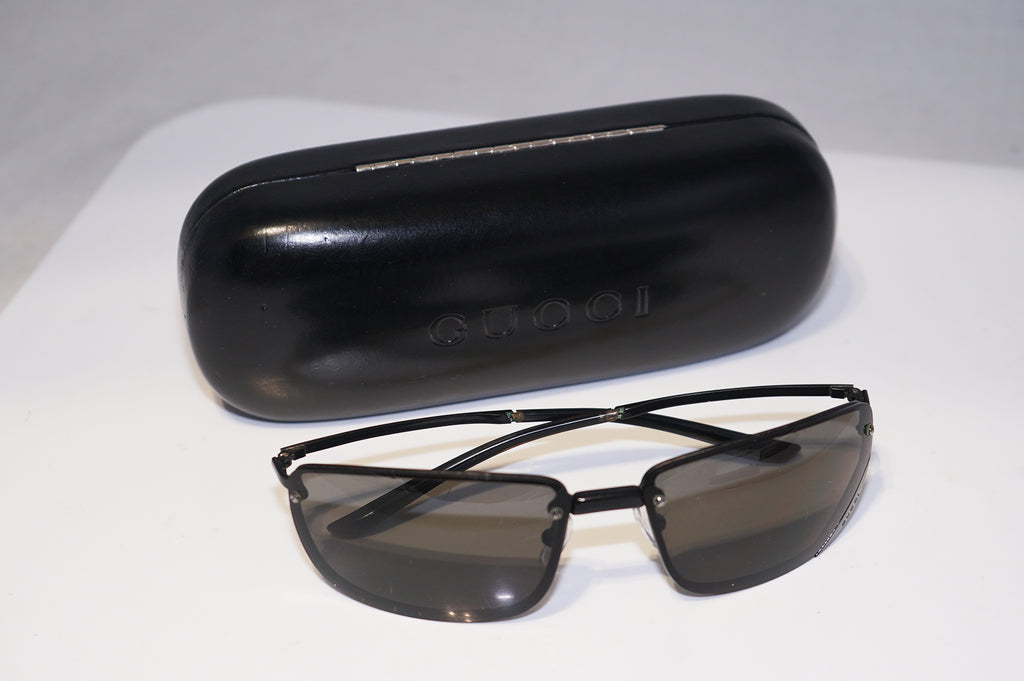 GUCCI Vintage Mens Designer Sunglasses Black Rectangle GG 2559 579 15759