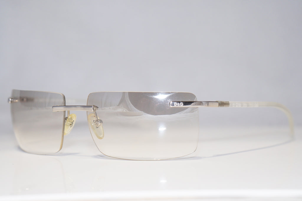 DOLCE & GABBANA Vintage Mens Designer Sunglasses Clear Rectangle D&G 2097 15697