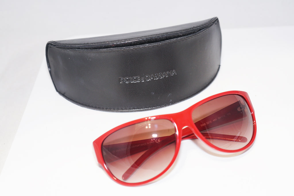 DOLCE & GABBANA Mens Designer Sunglasses Red Wrap D&G 2213 482 15859