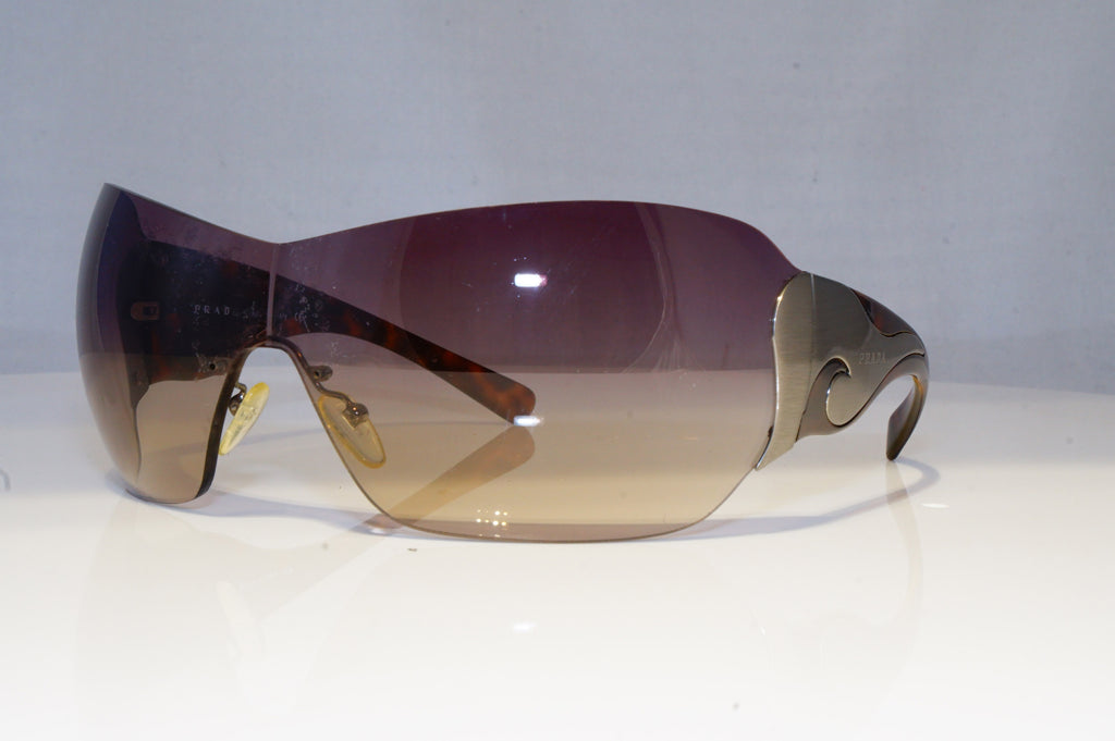 PRADA Womens Designer Sunglasses Brown Shield SPR 51G 2BU-6S1 15562