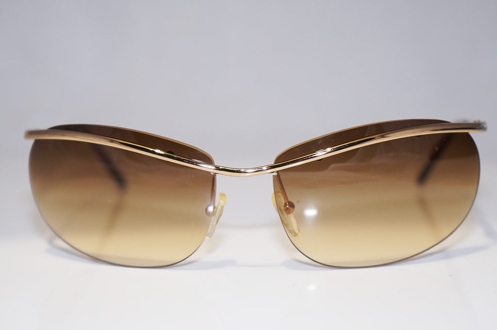 GUCCI Vintage Mens Unisex Designer Sunglasses Gold Oval GG 2655 000BA 14606