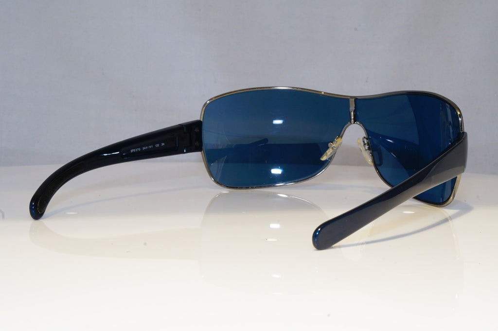 PRADA Mens Designer Sunglasses Blue Shield SPS 57G 5AV-1V1 17393