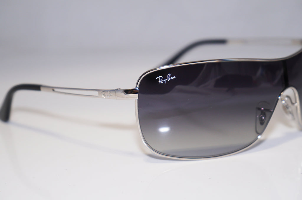 RAY-BAN Mens Designer Sunglasses Silver Shield RB 3466 907/8G 15480