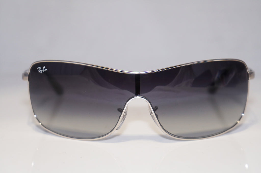 RAY-BAN Mens Designer Sunglasses Silver Shield RB 3466 907/8G 15480