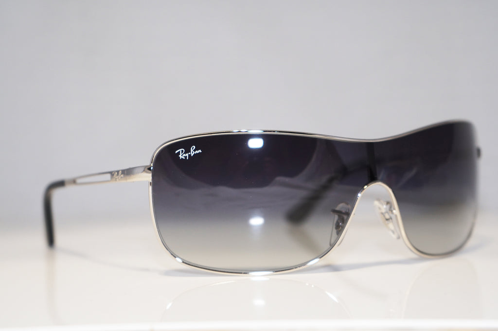 RAY-BAN Mens Designer Sunglasses Silver Shield RB 3466 907/8G 15480