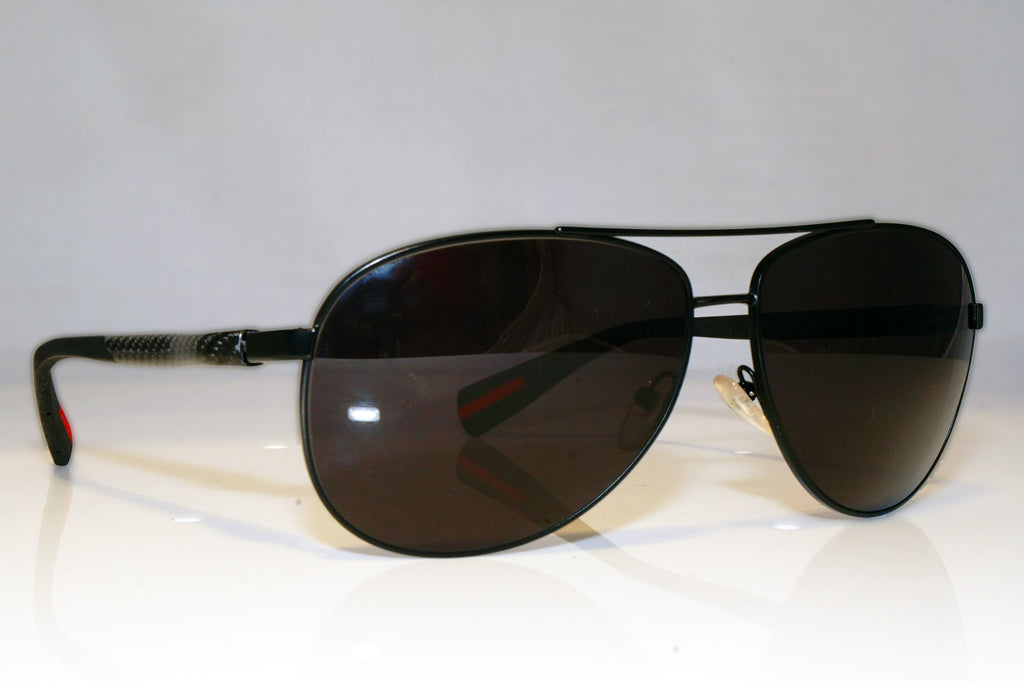 PRADA Mens Designer Sunglasses Black Aviator SPS 51O 1BO-5Z1 15160