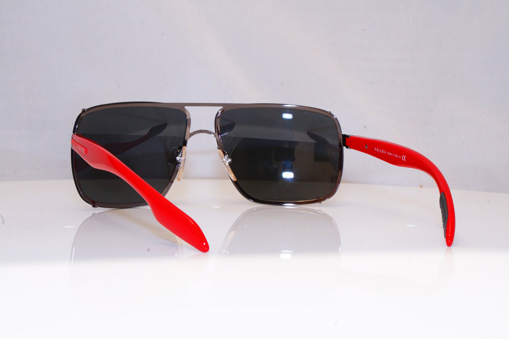 PRADA Mens Mirror Designer Sunglasses Red Square SPS 53O 5AV7W1 18459