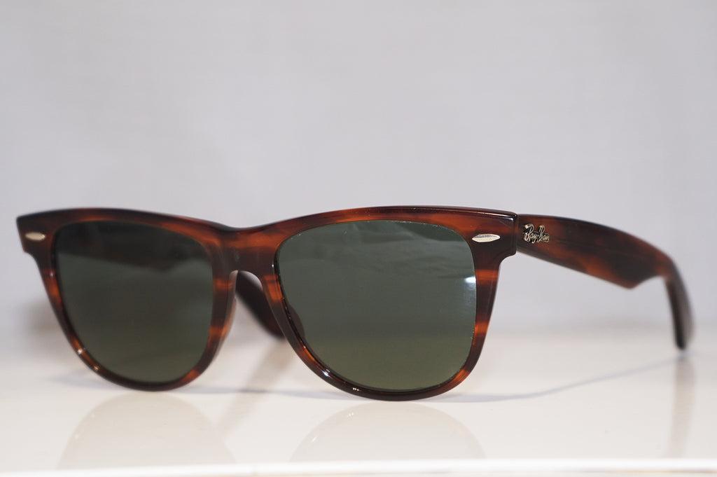 RAY-BAN Vintage 1990 Mens Designer Sunglasses Brown Wayfarer II L1725 UXAS 15528