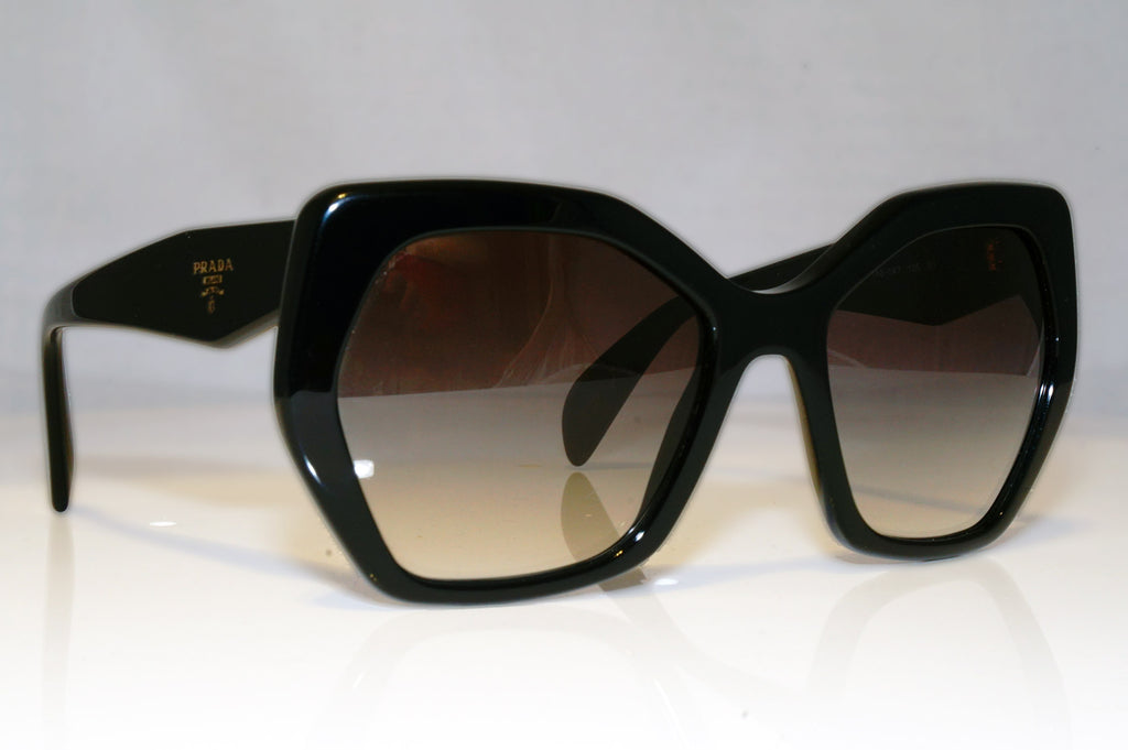 PRADA Womens Designer Sunglasses Black Hexagon SPR 16R 1AB-0A7 15272