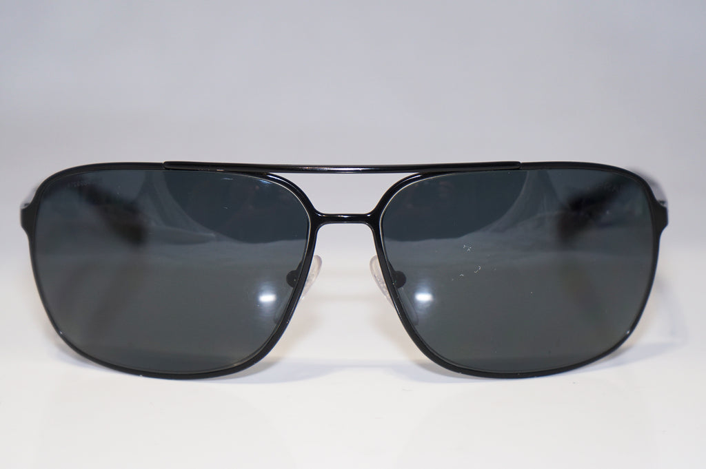 PRADA Mens Designer Polarized Sunglasses Black Aviator SPS 54O 1BO-5Z1 15039