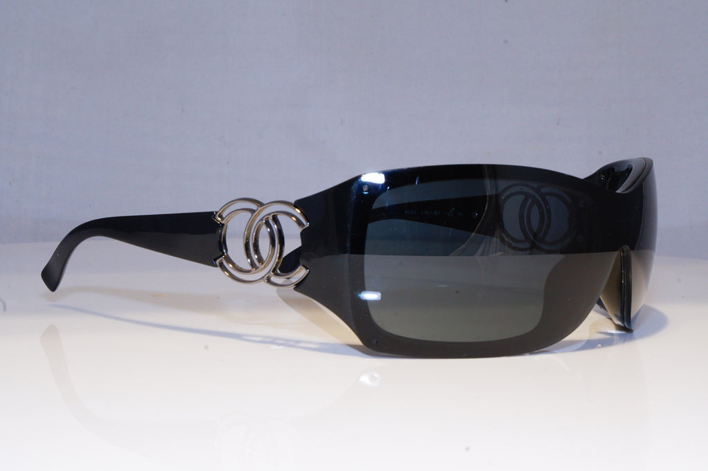 CHANEL Womens Designer Sunglasses Black Shield 6020 501/87 18366