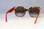 PRADA Vintage 1990 Designer Sunglasses Brown Square SPR 10R 7SO-0A7 19347