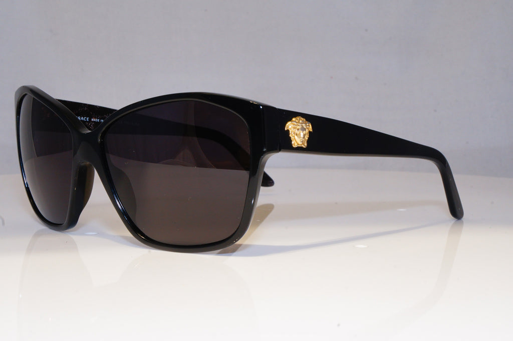 VERSACE Womens Oversized Designer Sunglasses Black GOLD MEDUSA 4277 5140T3 19408