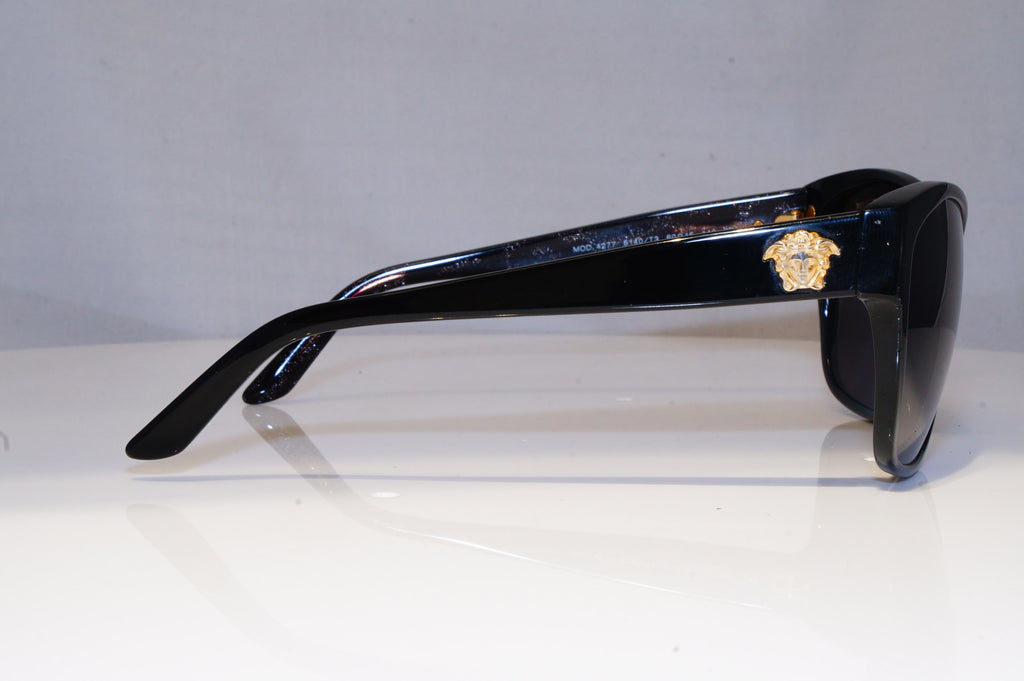 VERSACE Womens Oversized Designer Sunglasses Black GOLD MEDUSA 4277 5140T3 19408