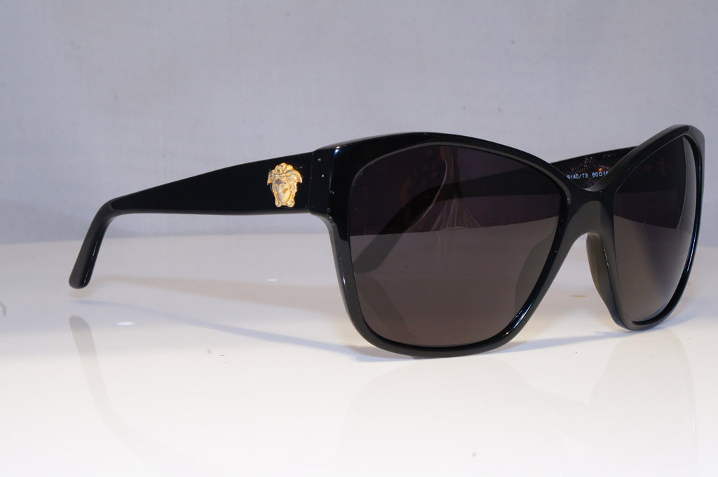 VERSACE Womens Oversized Designer Sunglasses Black GOLD MEDUSA 4277 5140T3 19408