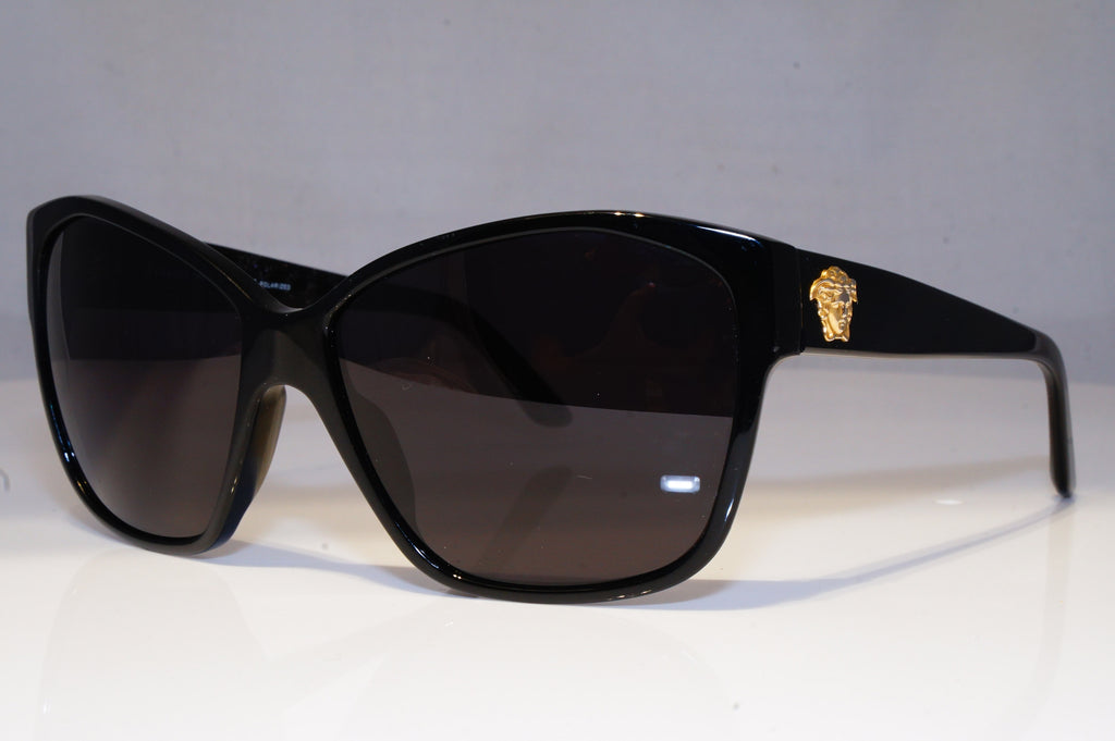 VERSACE Womens Oversized Designer Sunglasses Black GOLD MEDUSA 4277 5140T3 19408