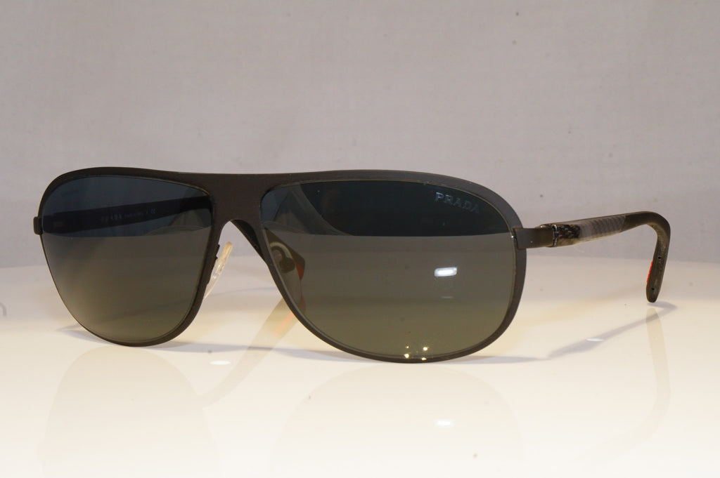 PRADA Mens Designer Sunglasses Black Pilot CARBON FIBRE SPS 56O DG0-1A1 19334