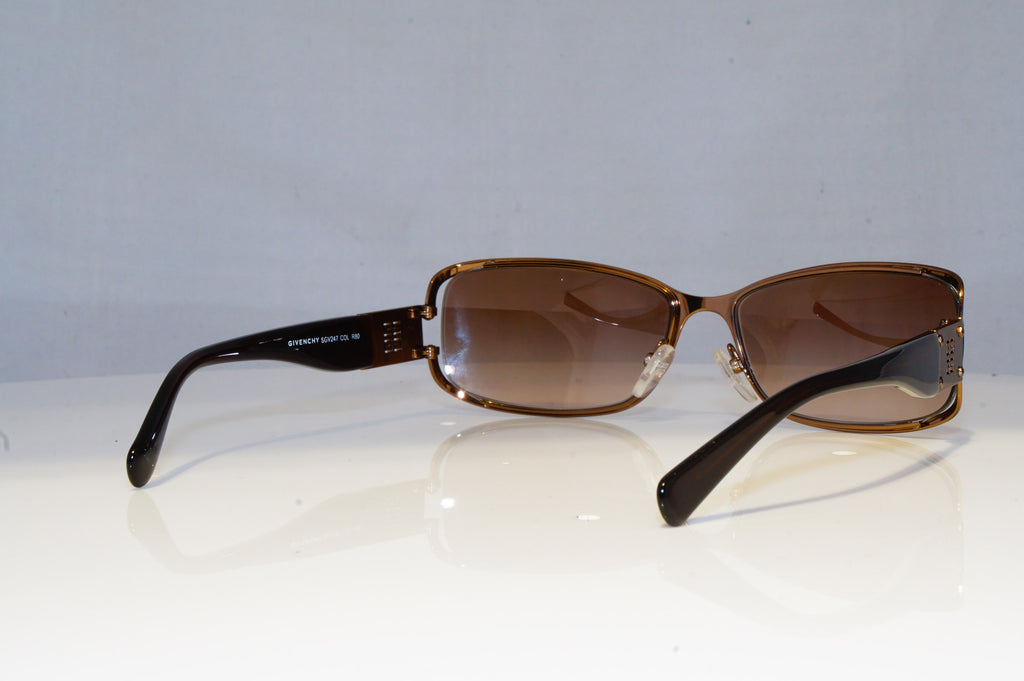 GIVENCHY Womens Designer Sunglasses Brown Rectangle SGV247 R80 19321