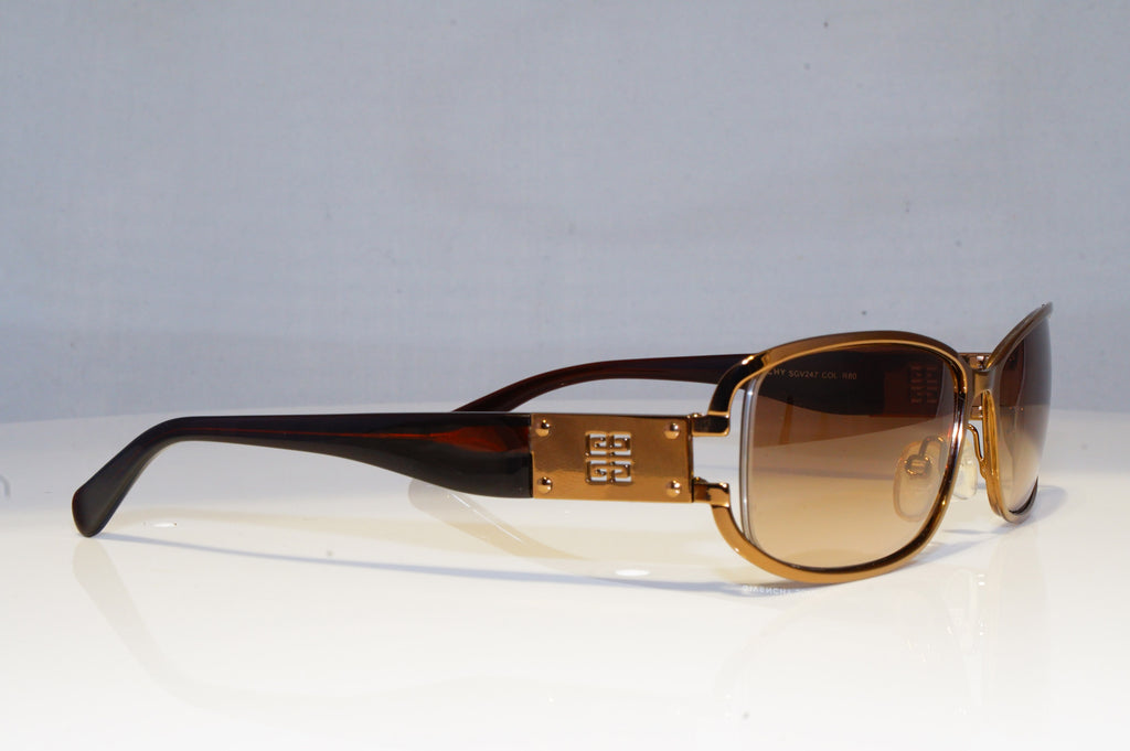 GIVENCHY Womens Designer Sunglasses Brown Rectangle SGV247 R80 19321