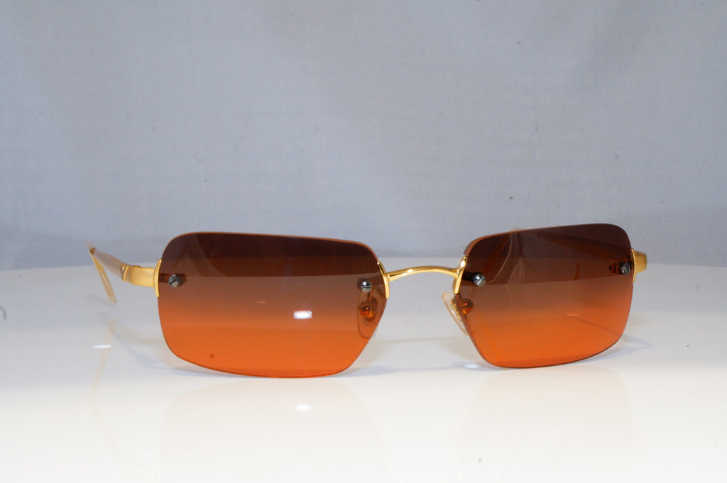 EMPORIO ARMANI Mens Womens Designer Sunglasses Gold Rectangle 163-S 773/18 19340