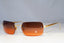 EMPORIO ARMANI Mens Womens Designer Sunglasses Gold Rectangle 163-S 773/18 19340