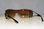 VERSACE Womens Diamante Designer Sunglasses Brown Shield 2058-B 1169/13 17455