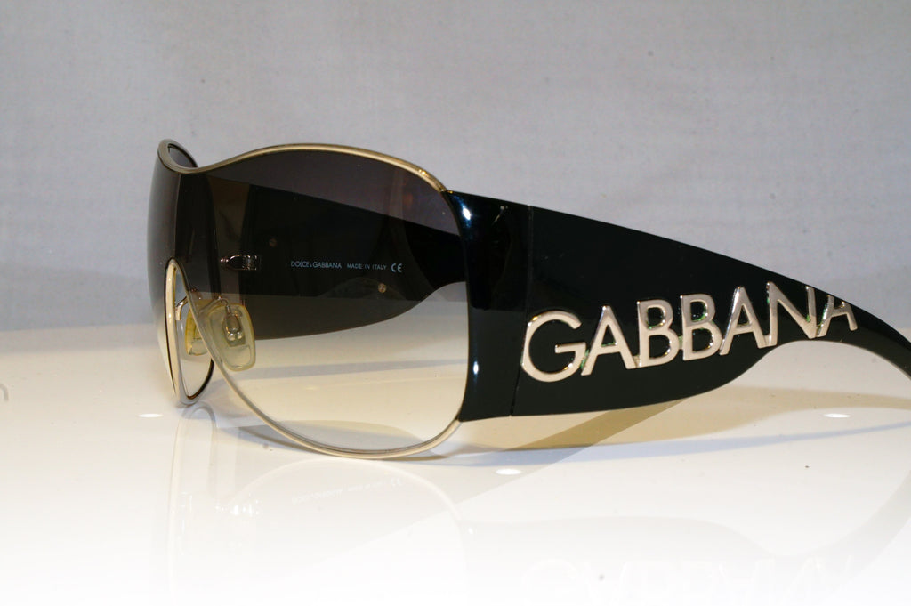 DOLCE & GABBANA Womens Designer Sunglasses Black Shield DG 2005 05/8G 17447