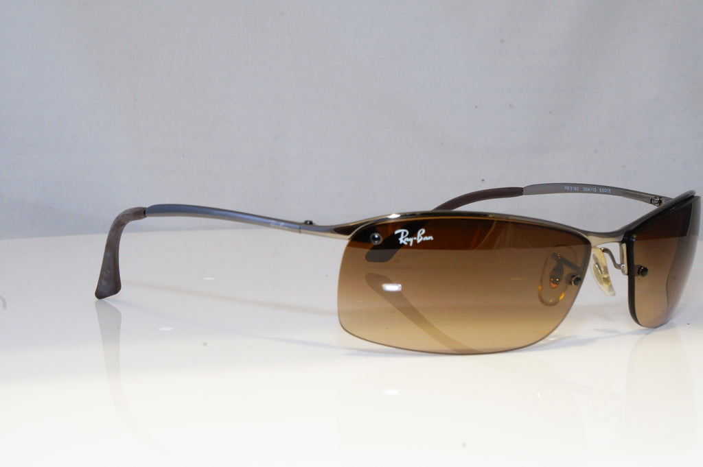 RAY-BAN Mens Designer Sunglasses Silver Rectangle FLIGHT RB 3183 004/13 20378