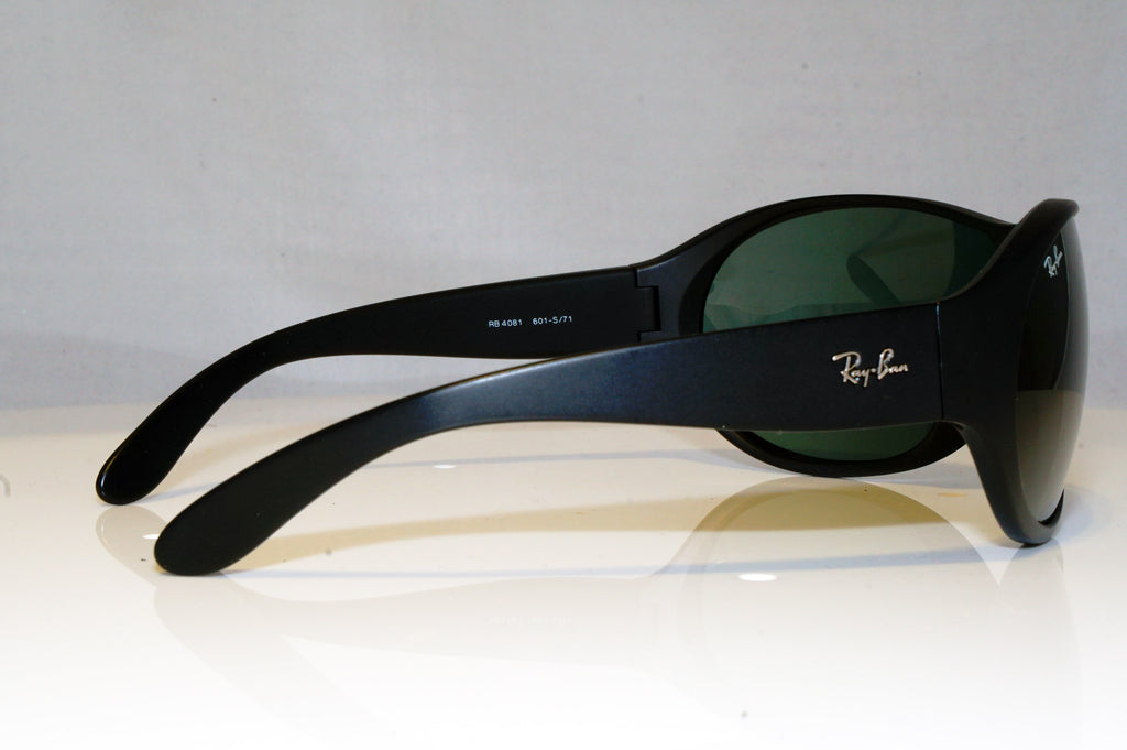 RAY-BAN Mens Designer Sunglasses Black Shield RB 4081 601 17465