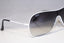 RAY-BAN Vintage Mens Unisex Designer Sunglasses White Shield RB3211 032/8G 14676