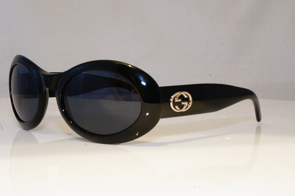 GUCCI Mens Vintage 1990 Designer Sunglasses Black Oval GG 2400 807 19920