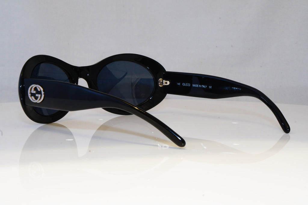 GUCCI Mens Vintage 1990 Designer Sunglasses Black Oval GG 2400 807 19920