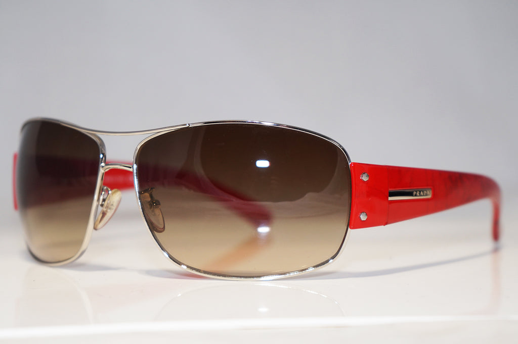 PRADA Mens Designer Sunglasses Red Aviator SPR 61G 1BC-6S1 15927