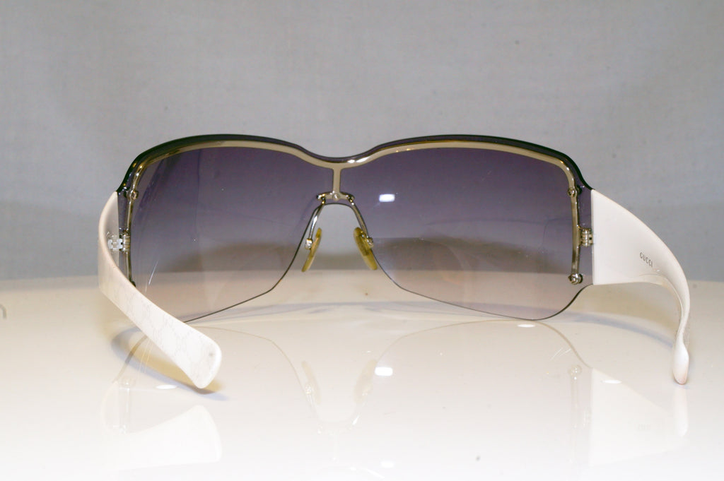 GUCCI Mens Designer Sunglasses White Shield GG 1825 BLYO0 16869