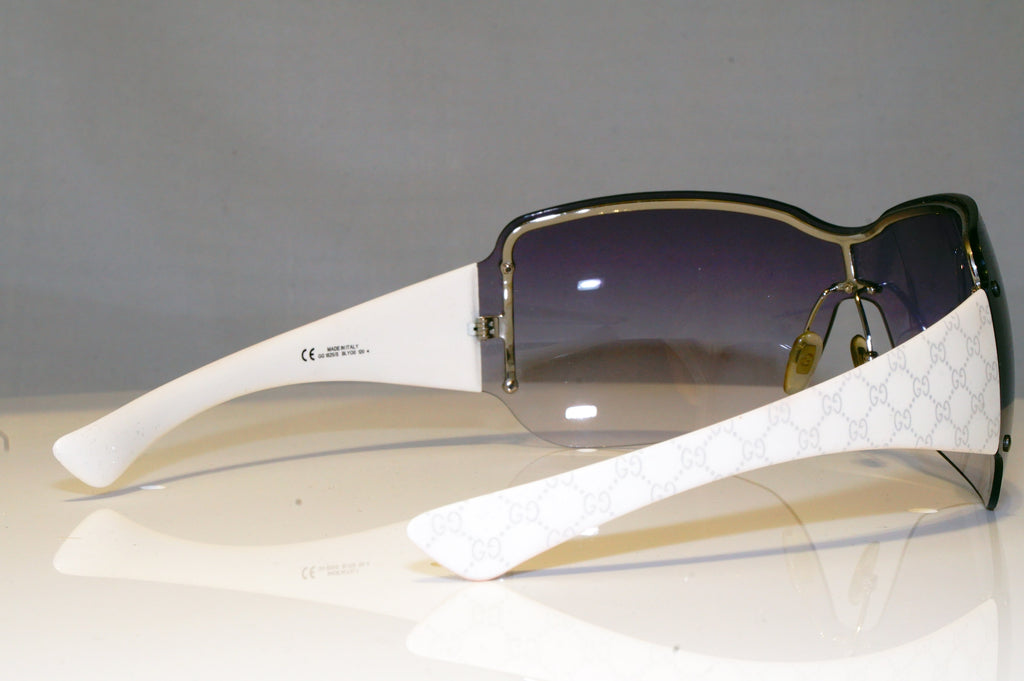 GUCCI Mens Designer Sunglasses White Shield GG 1825 BLYO0 16869