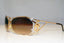 DOLCE & GABBANA Womens Designer Sunglasses Gold Wrap DG 819S 674 16988