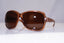 GUCCI Womens Diamante Designer Sunglasses Brown Wrap GG 3985 OVKS2 16793