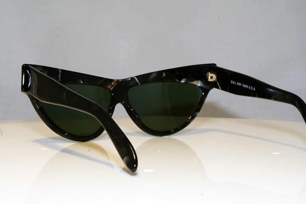 RAY-BAN Womens Vintage 1990 Designer Sunglasses Black Cat Eye ONYX W0 808 16950