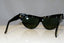 RAY-BAN Womens Vintage 1990 Designer Sunglasses Black Cat Eye ONYX W0 808 16950