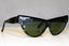 RAY-BAN Womens Vintage 1990 Designer Sunglasses Black Cat Eye ONYX W0 808 16950