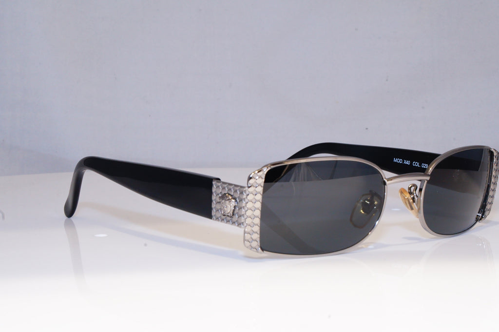 GIANNI VERSACE Mens Womens Vintage Designer Sunglasses Silver MOD X40 029 19398