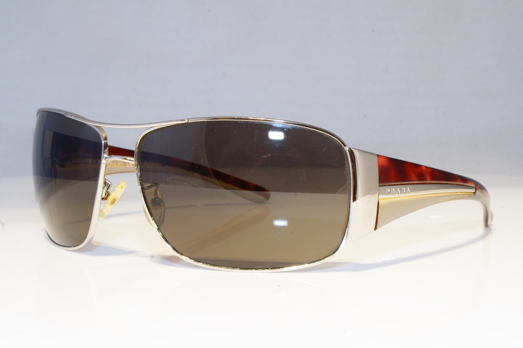 PRADA Mens Womens Designer Sunglasses Silver Pilot SPR 74G 1BC-5G1 19473