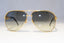 GUCCI Mens Womens Designer Sunglasses Gold Pilot GG 4225 BLK 19469