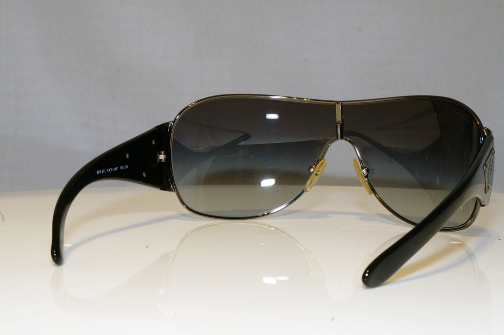 PRADA Mens Designer Sunglasses Black Shield SPR 57L 5AV-3M1 17279